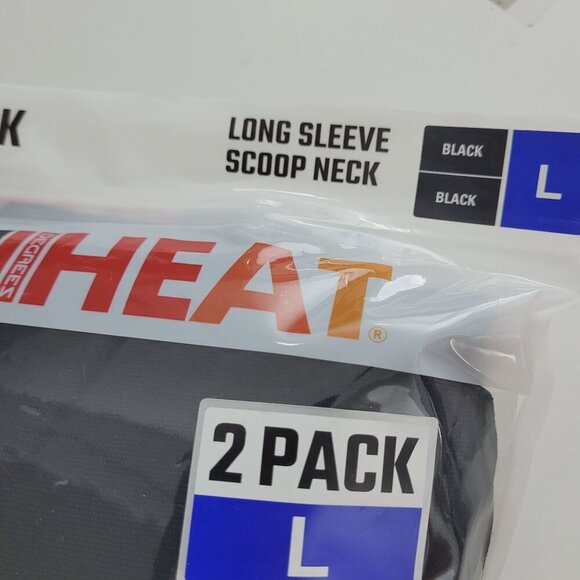 NEW  32 Degrees Womens Long Sleeve Scoop Neck Thermal Top 2-Pack  L // 25CT - Picture 7 of 9